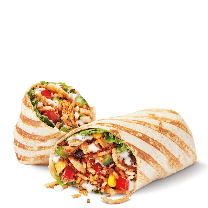 Cilantro Lime Veggie Loaded Wrap with Cheese