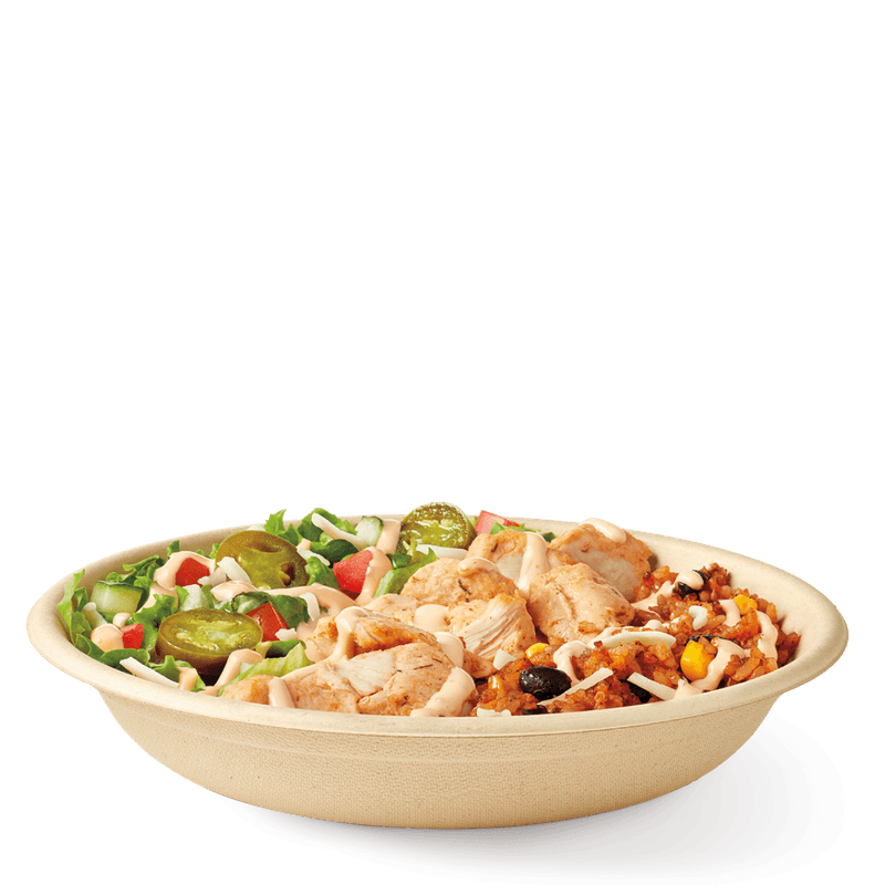 Habanero Chicken Loaded Bowl with Cheese