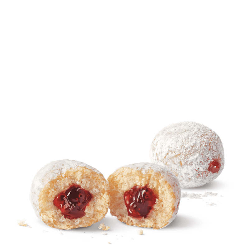 Powdered Strawberry Filled Timbit
