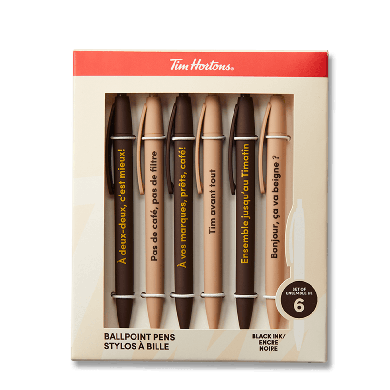 Retro Soft Touch Pens, Set of 6
